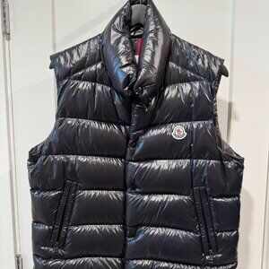 Black Moncler puffer vest